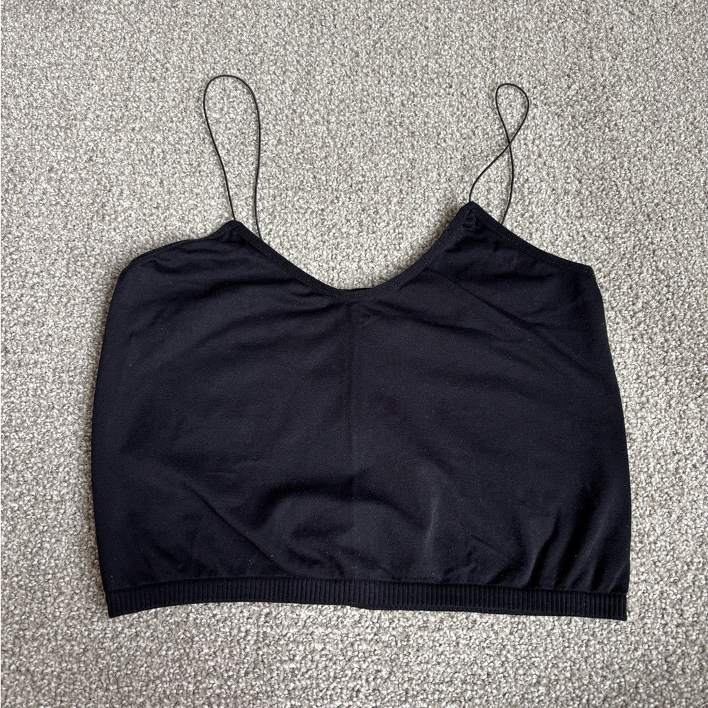 Free People Black Cropped Camisole